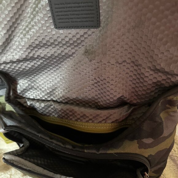 TUMI Expandable Camo  Alpha Bravo Beale Canvas Leather  - Green & Black camo - Picture 6 of 11